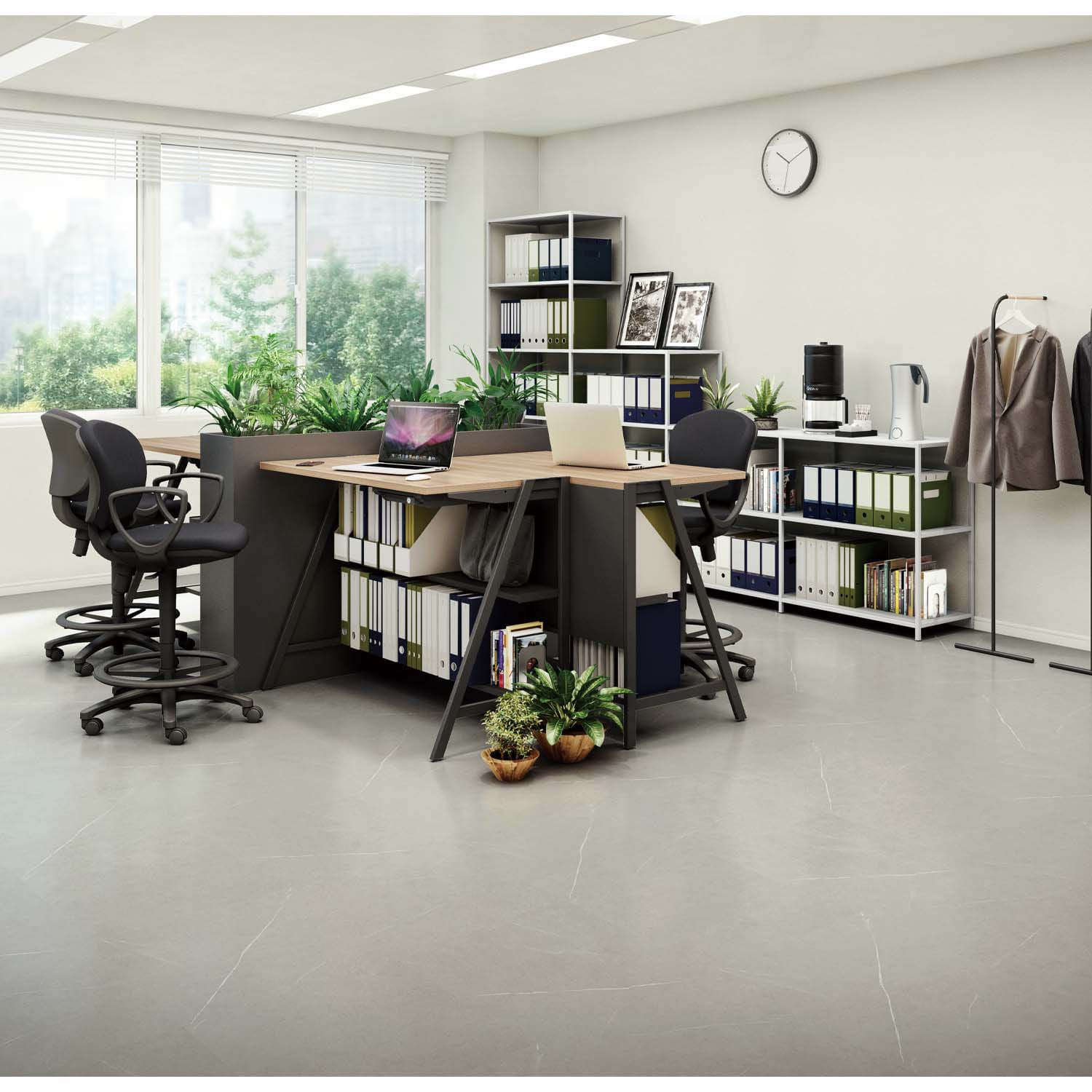 INVENT-SH インベントシェルフデスク／W1200×H720／引き出しなし／天板