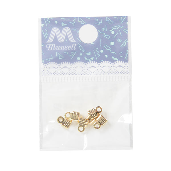 手芸金具 『紐留金具 ストライプ 3mm ゴールド 6個入り』 – Yuzawaya