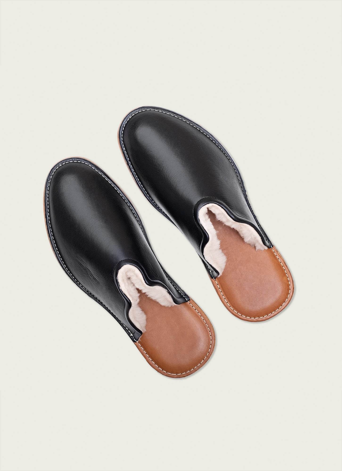Mr. Grumpy Leather Slippers – Cozy Comfort for Every Step