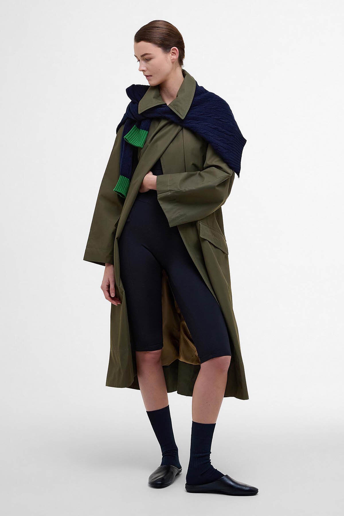 Barbour The Edit by Alexa Harley Showerproof Trench Coat Highland