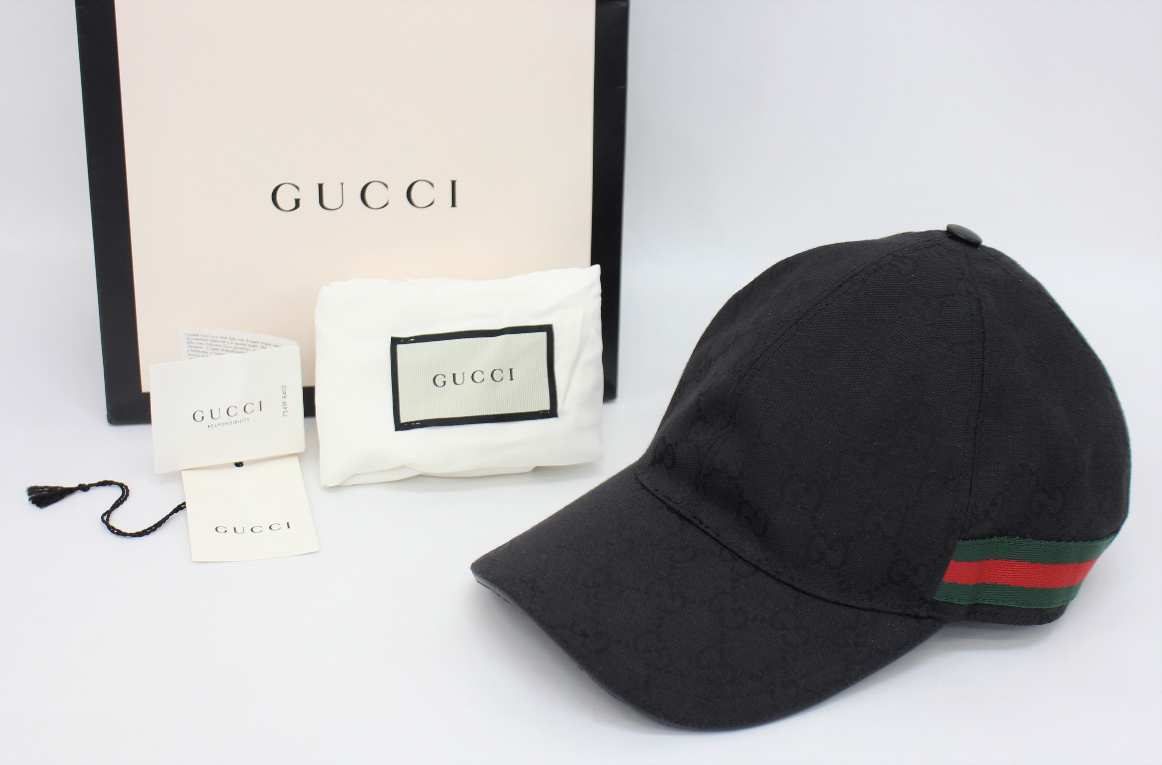 グッチ ベースボールキャップ(ブラック)200035をお買取！相場は