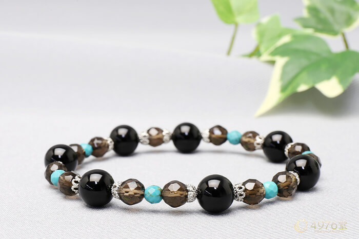 オニキス・スモーキー・ターコイズ ブレスレット ｜ 天然石通販の4976堂
