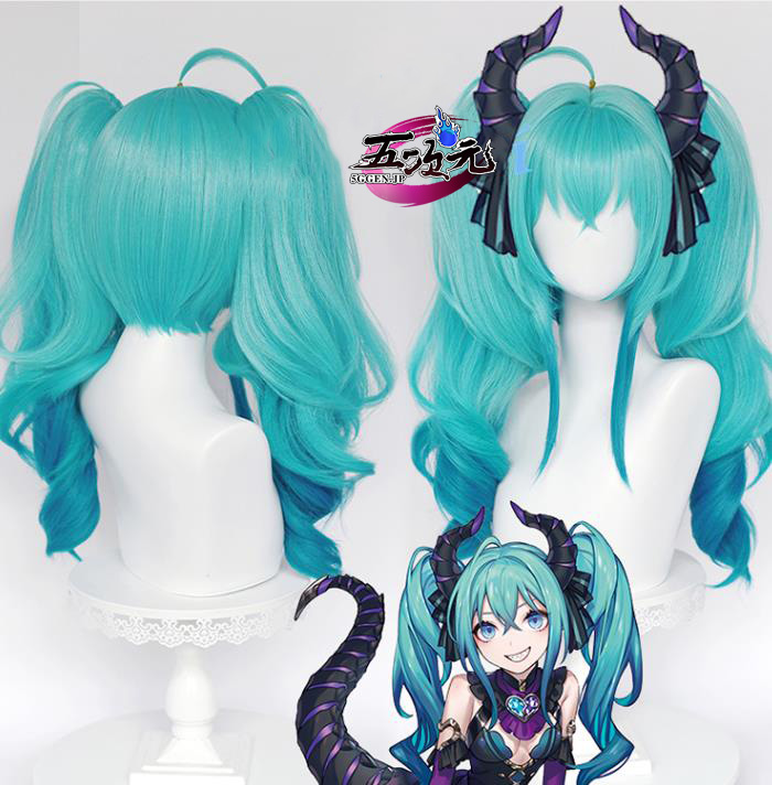 五次元 ボーカロイド コスプレ 初音ミク 小悪魔 ウィッグ