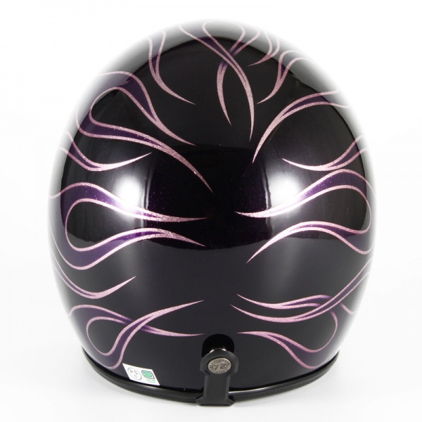 JCP-47 FLAMES (パープル) 72JAM ヘルメット | ジェットヘルメット