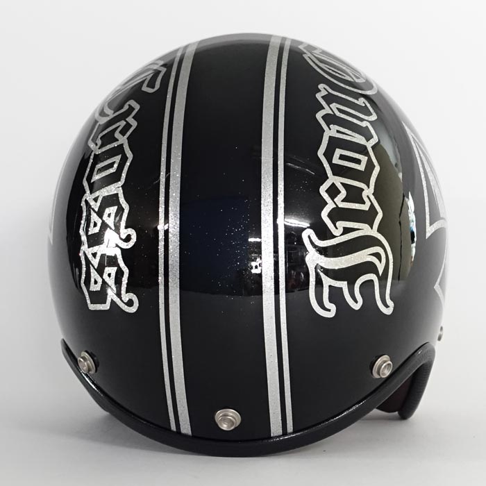 IP-2001 アイアンクロス ラメベースブラック | ジェットヘルメット