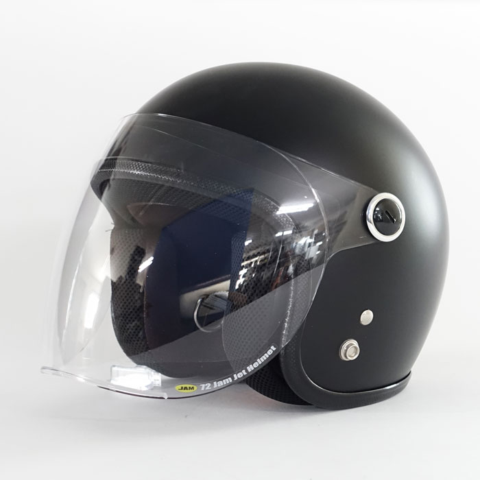 JPK-02 Kid's サイズ シールド付き マットブラック | ジェット