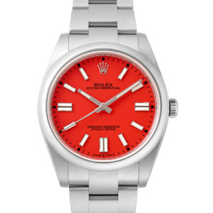 ロレックス オイスター・パーペチュアル41 Ref.124300 コーラルレッド