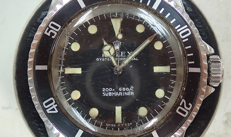 ロレックス プラスチック風防破損｜ロレックス・オーバーホール入門