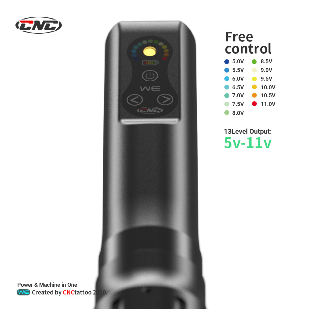 CNC X WE Professional Wireless Tattoo Pen Machine- Dual Batteries
