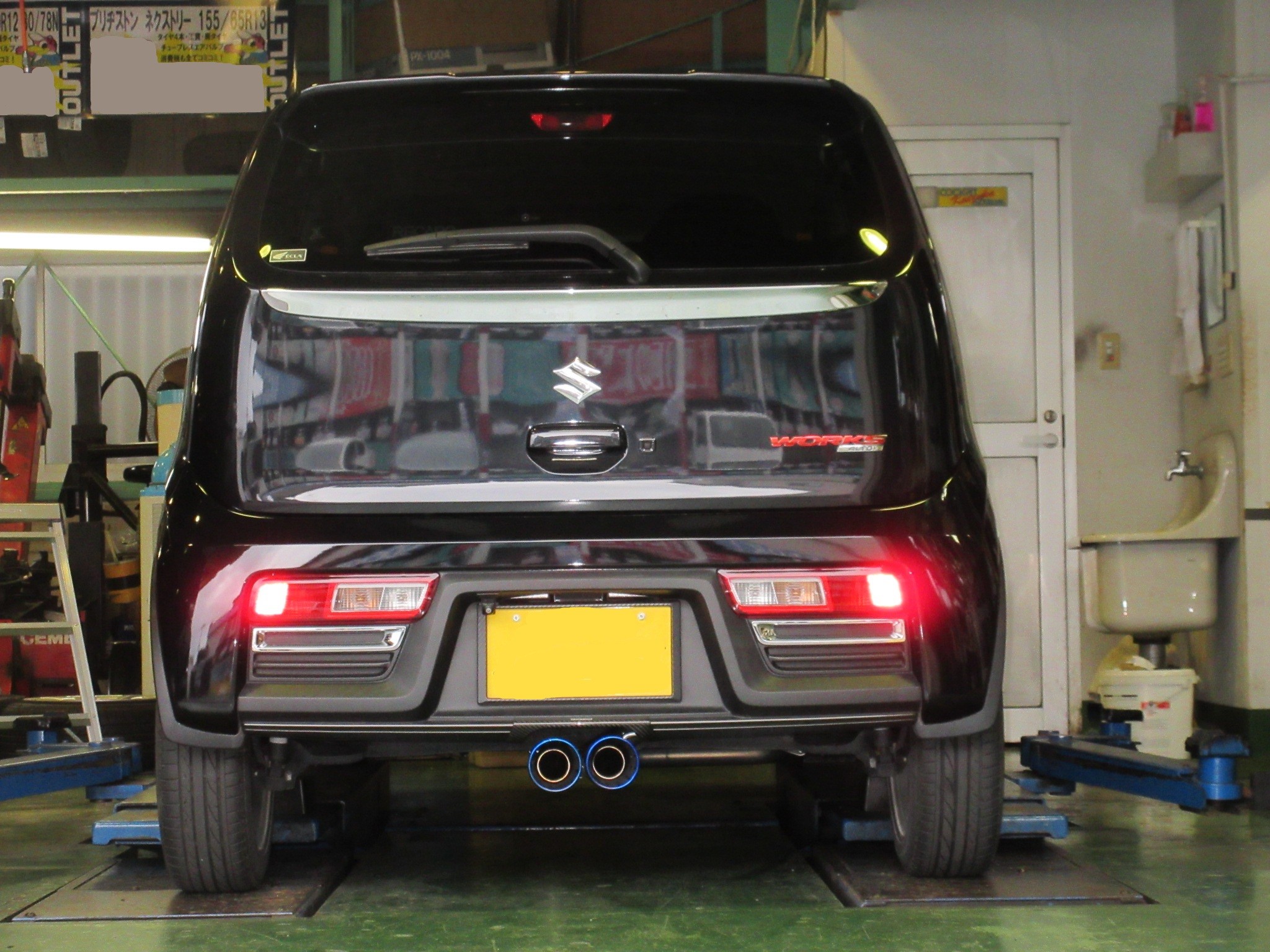 センター出しマフラーに変更 | スズキ アルトワークス 吸・排気系 吸