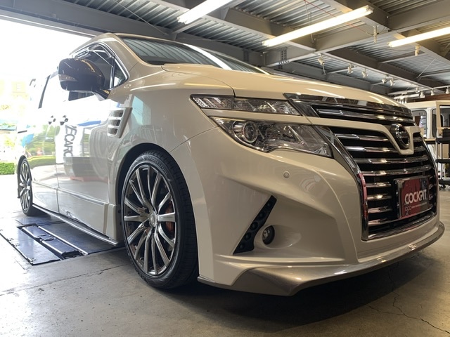 ◇NISSAN ELGRAND [TE52] 用品取付 AIR FORCE JAPAN エアサスキット