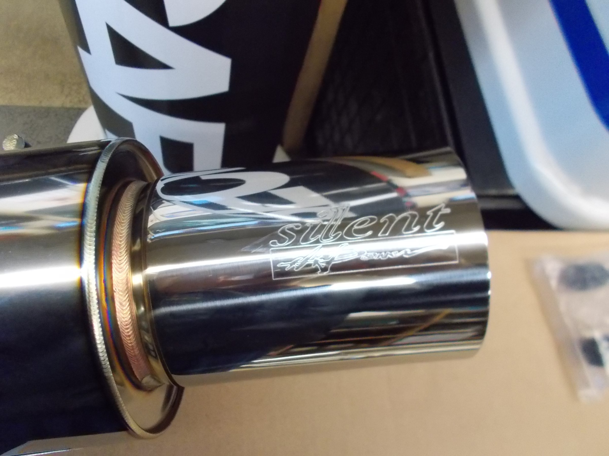 アコードユーロR HKS製車検対応スポーツマフラー「サイレントハイ