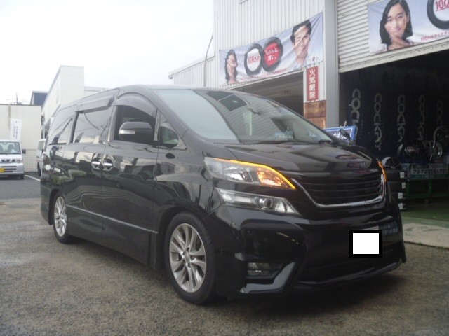 20ヴェルファイアの車高調リフレッシュ＋4輪アライメント施工＋20