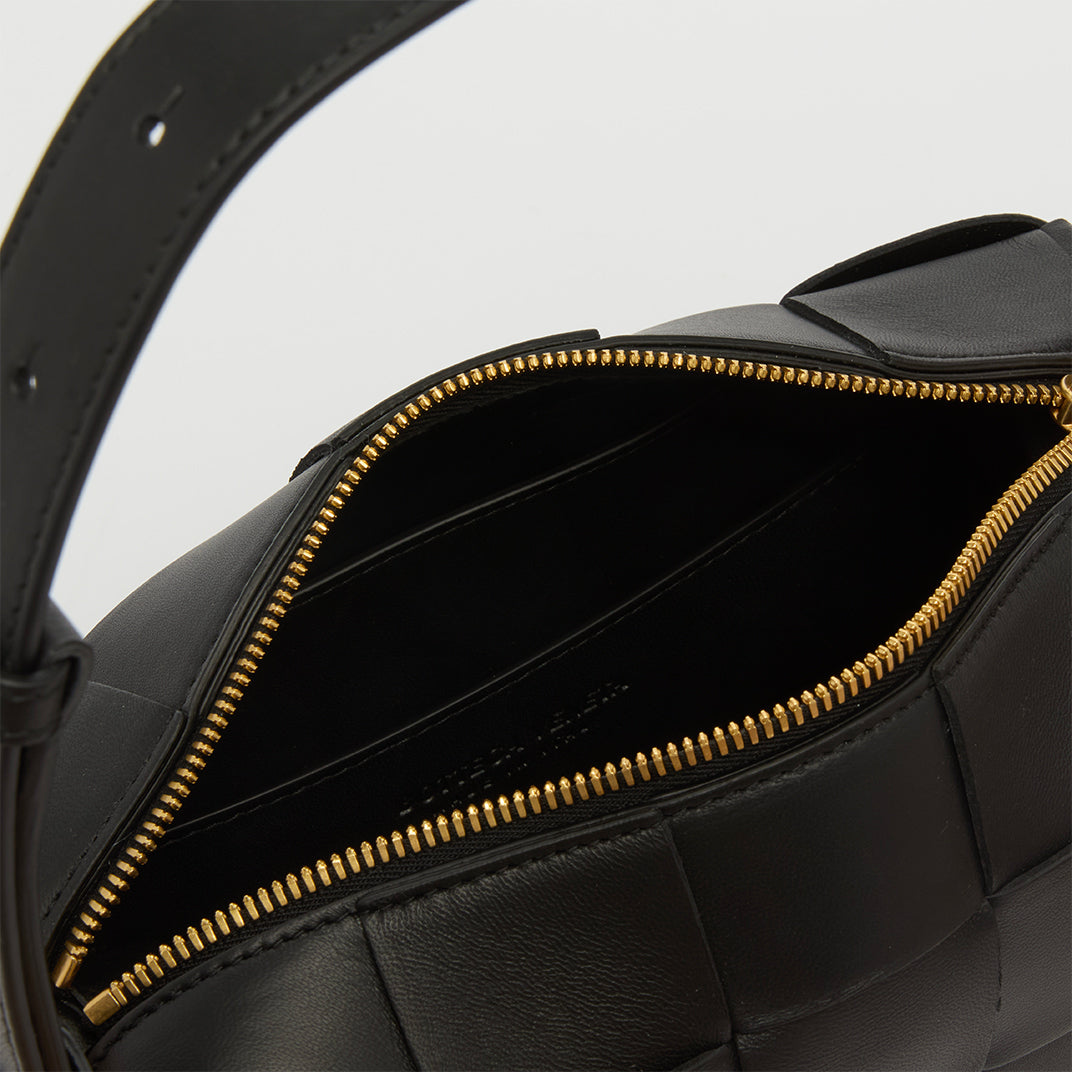 BOTTEGA VENETA Small Brick Cassette Bag in Black | COCOON