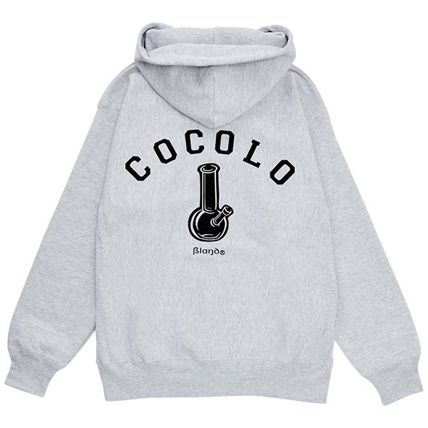 BACK BONG ZIP HODDIE(ASH） - COCOLOBLAND WEB STORE