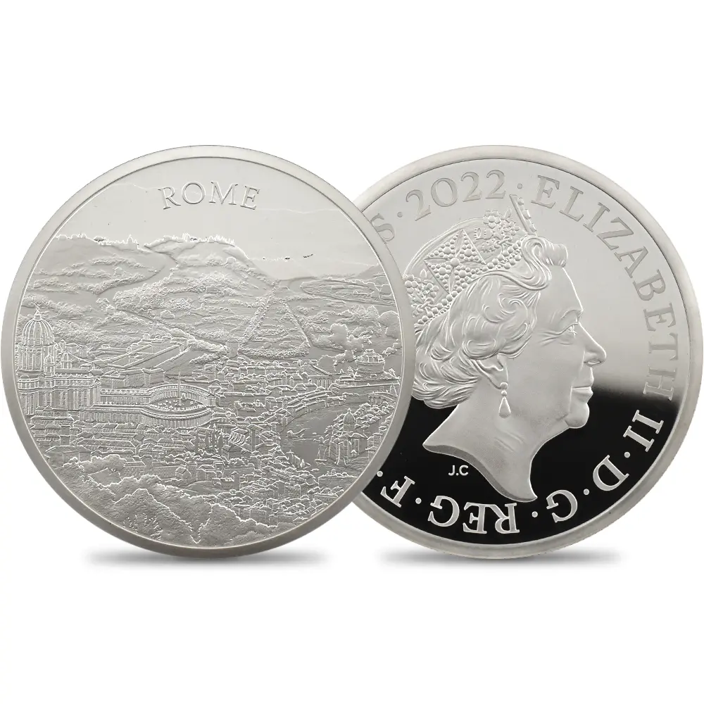 イギリス 2022 エリザベス2世 都市景観シリーズ第2弾 ローマ 5ポンド2