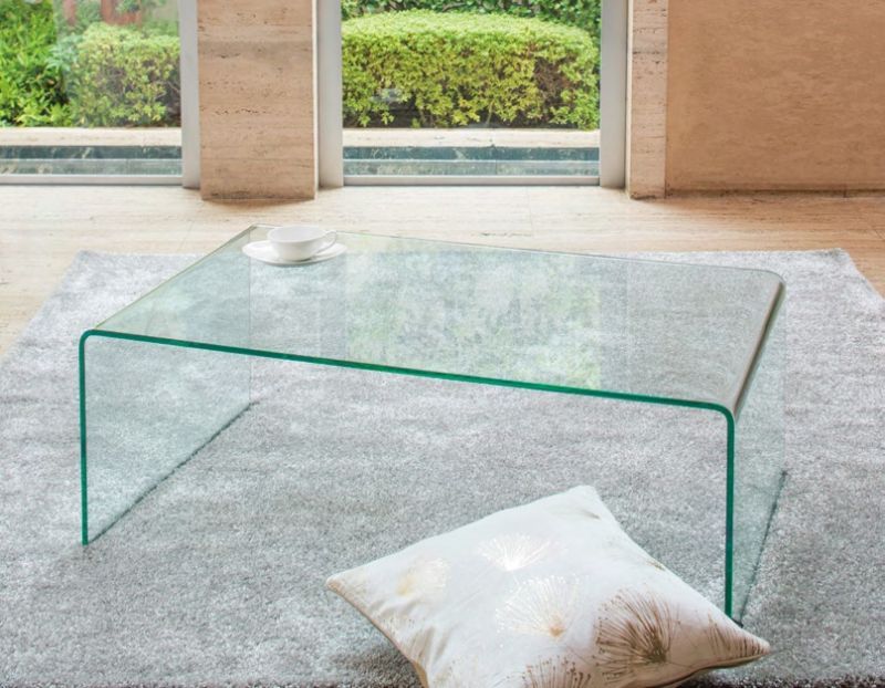 曲げガラス・オーダーテーブル 家具