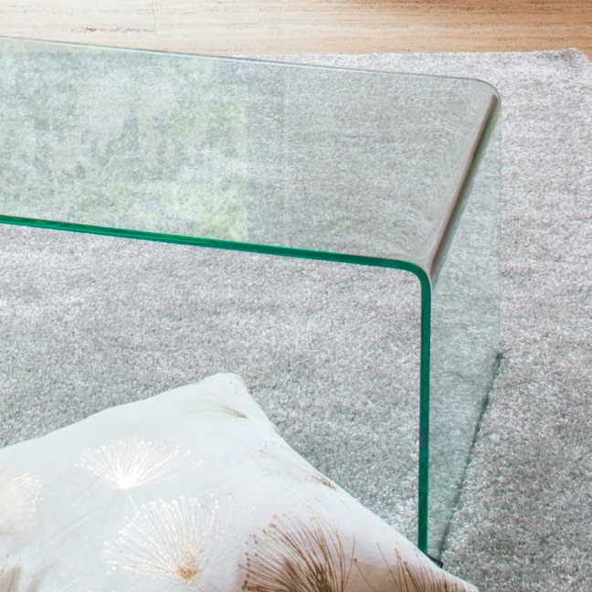 曲げガラス・オーダーテーブル 家具