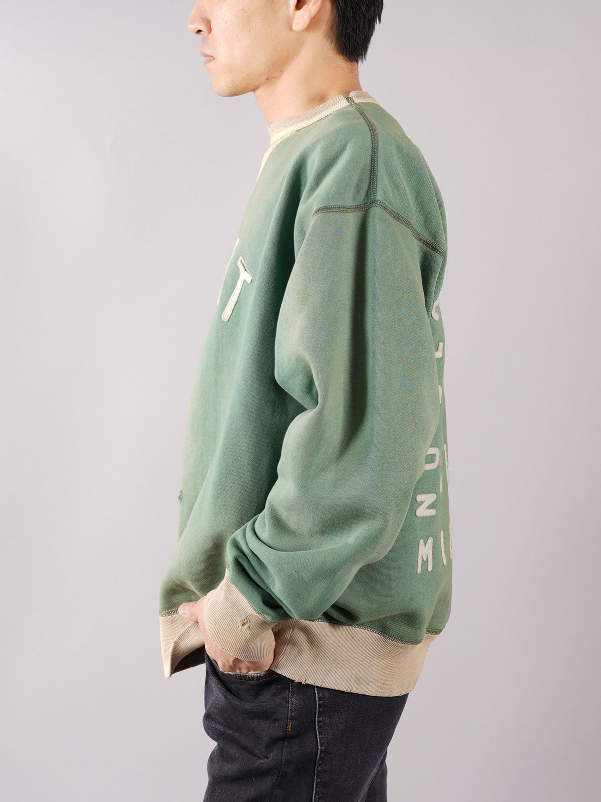 SAINT M×××××× - ラスト1点 / SM-S22-0000-040 / SWEAT SHIRT / FELT