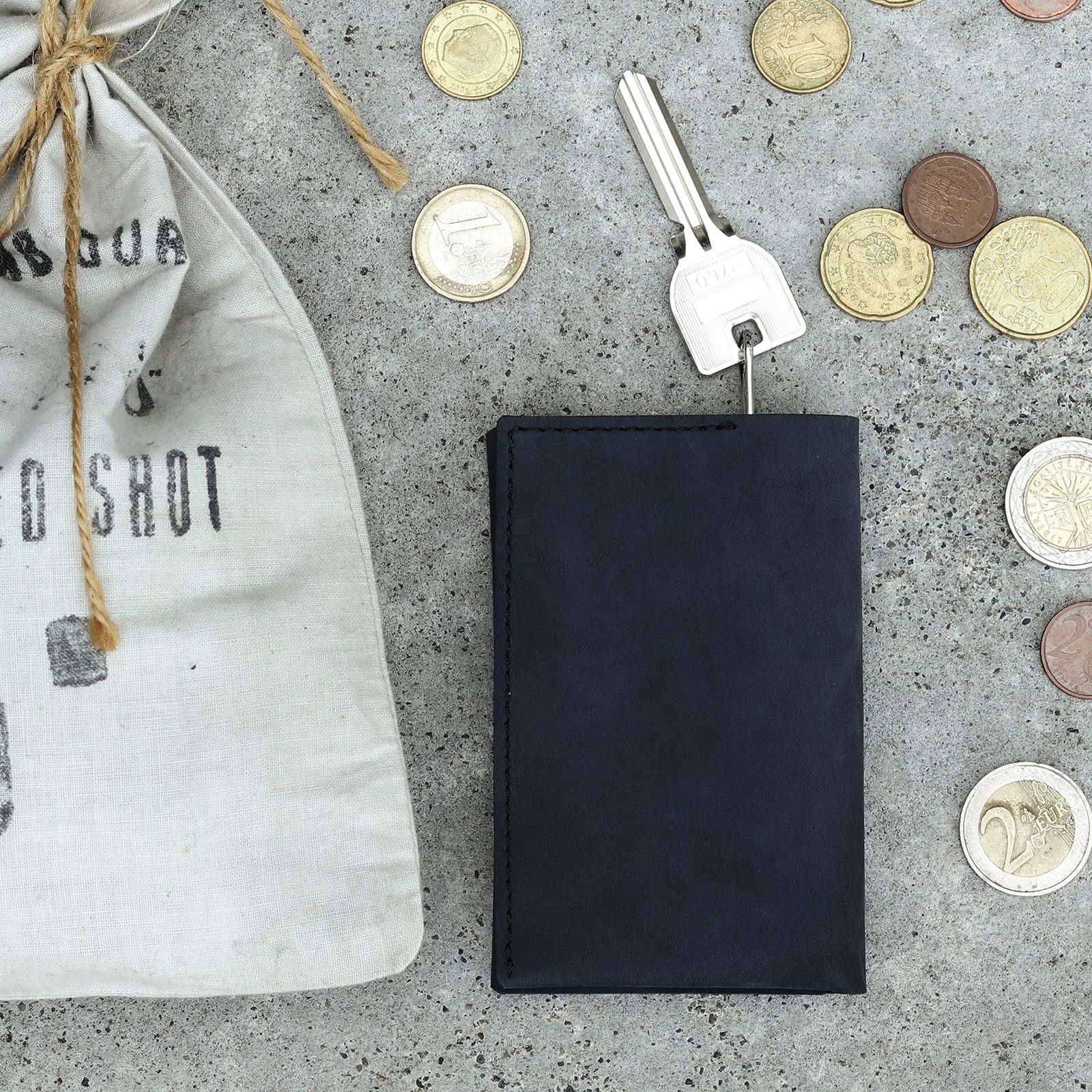 sugata - 「併せ持つ」二つ折りキーケース 銀スリ | corne/コルネ