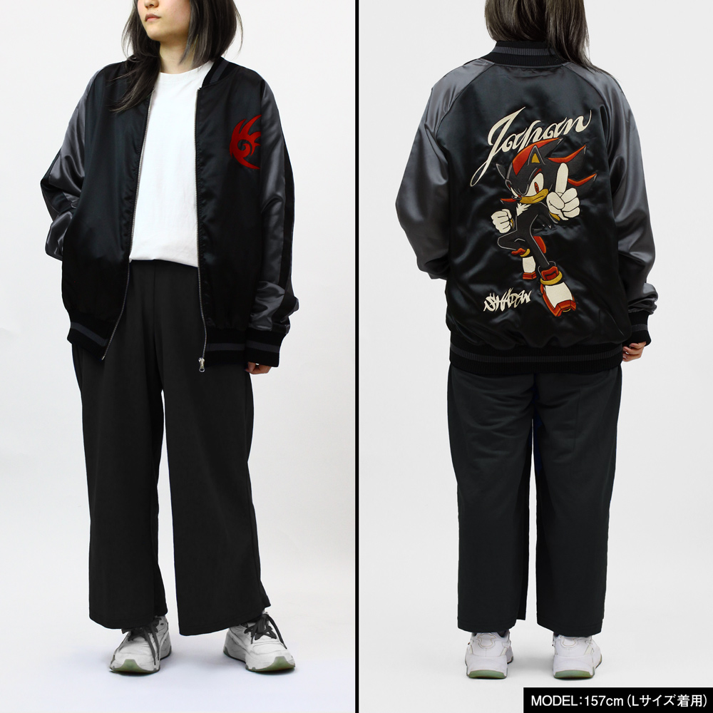 シャドウ 刺繍スカジャン [ソニック・ザ・ヘッジホッグ