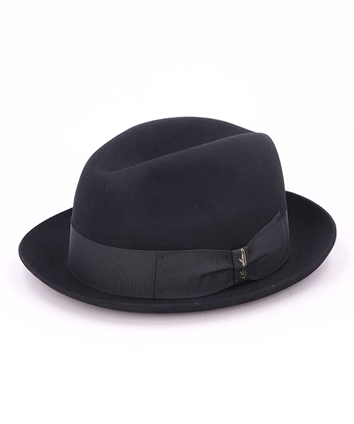 ALESSANDRIA SHORT BRIM 390131(58 BLACK x BLACK): ハット帽子通販