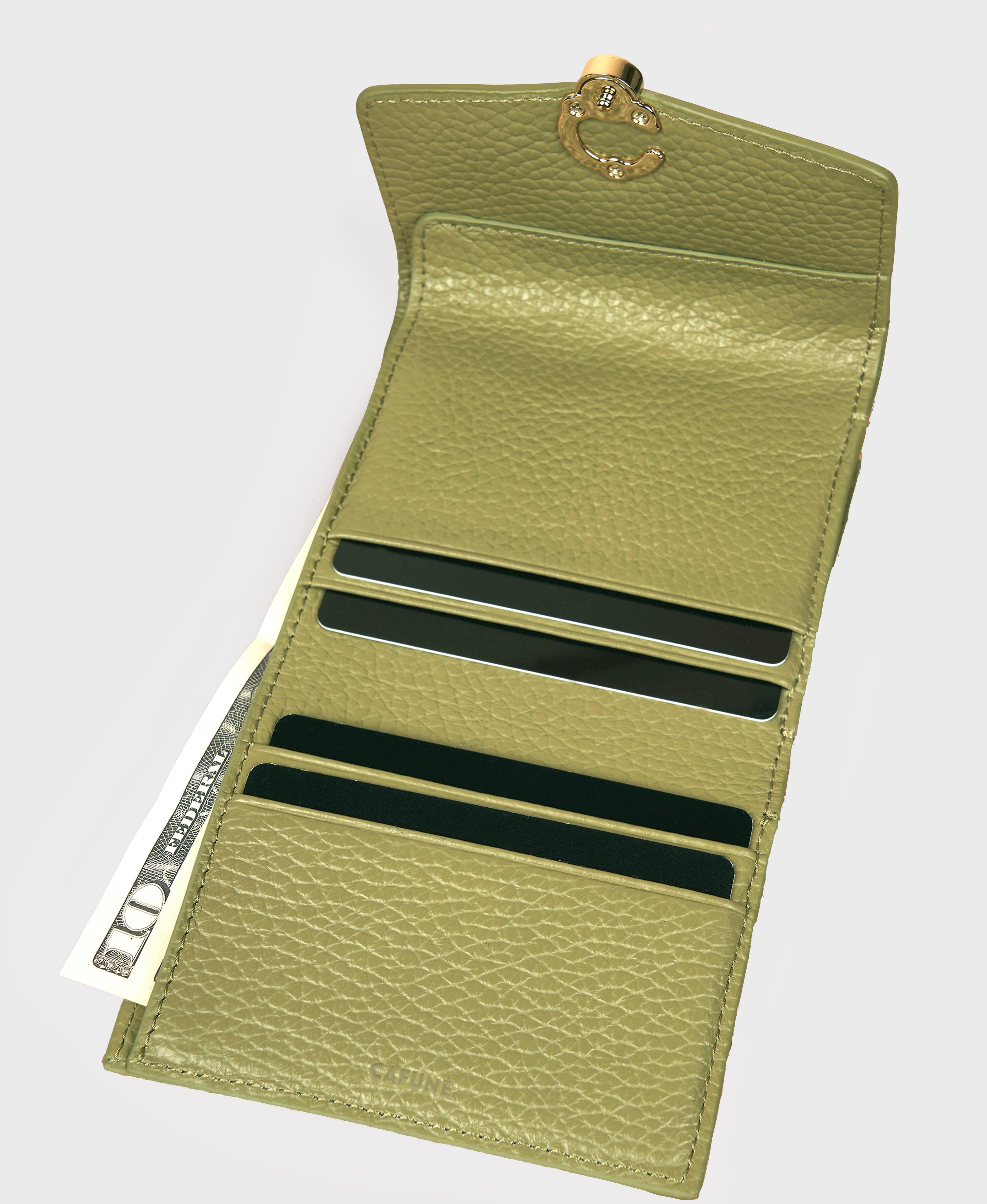 Cafuné カフネ - Double-C Wallet - Artichoke