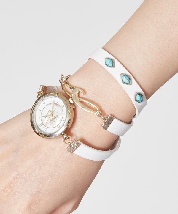 レザーターコウォッチ ゴールド(WHITE): 『Kahiko(カヒコ)』公式通販