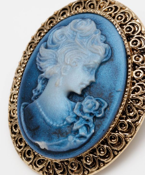 アンティークカメオブローチ(GRAY): 『欧州航路』