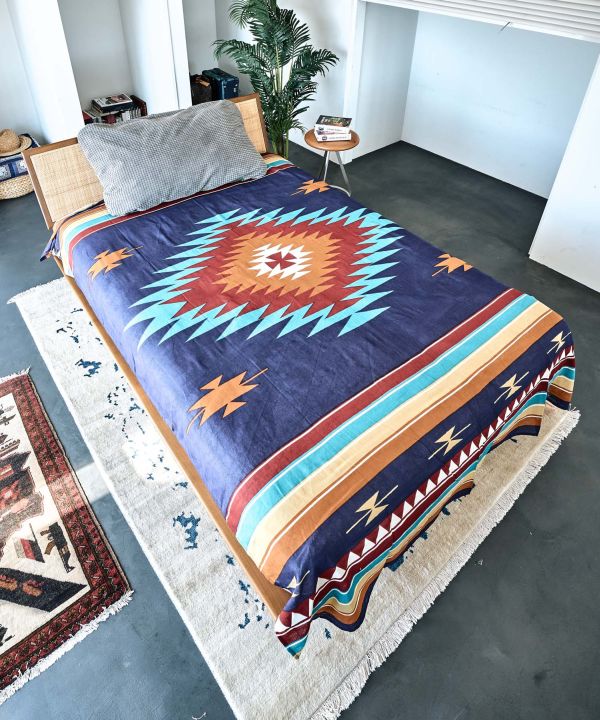 ネイティブマルチクロス（セミダブル）(NAVY): 『チャイハネ』公式通販