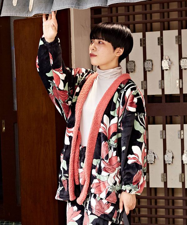 のどかボア半纏(はんてん)(KAGARIBIBANA): 『倭物やカヤ』公式通販