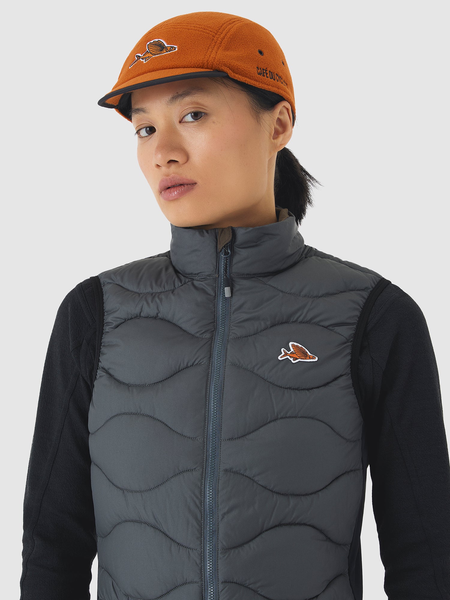 ユニセックス サイクリング ジレ アレクシア アンスラサイト – Café du