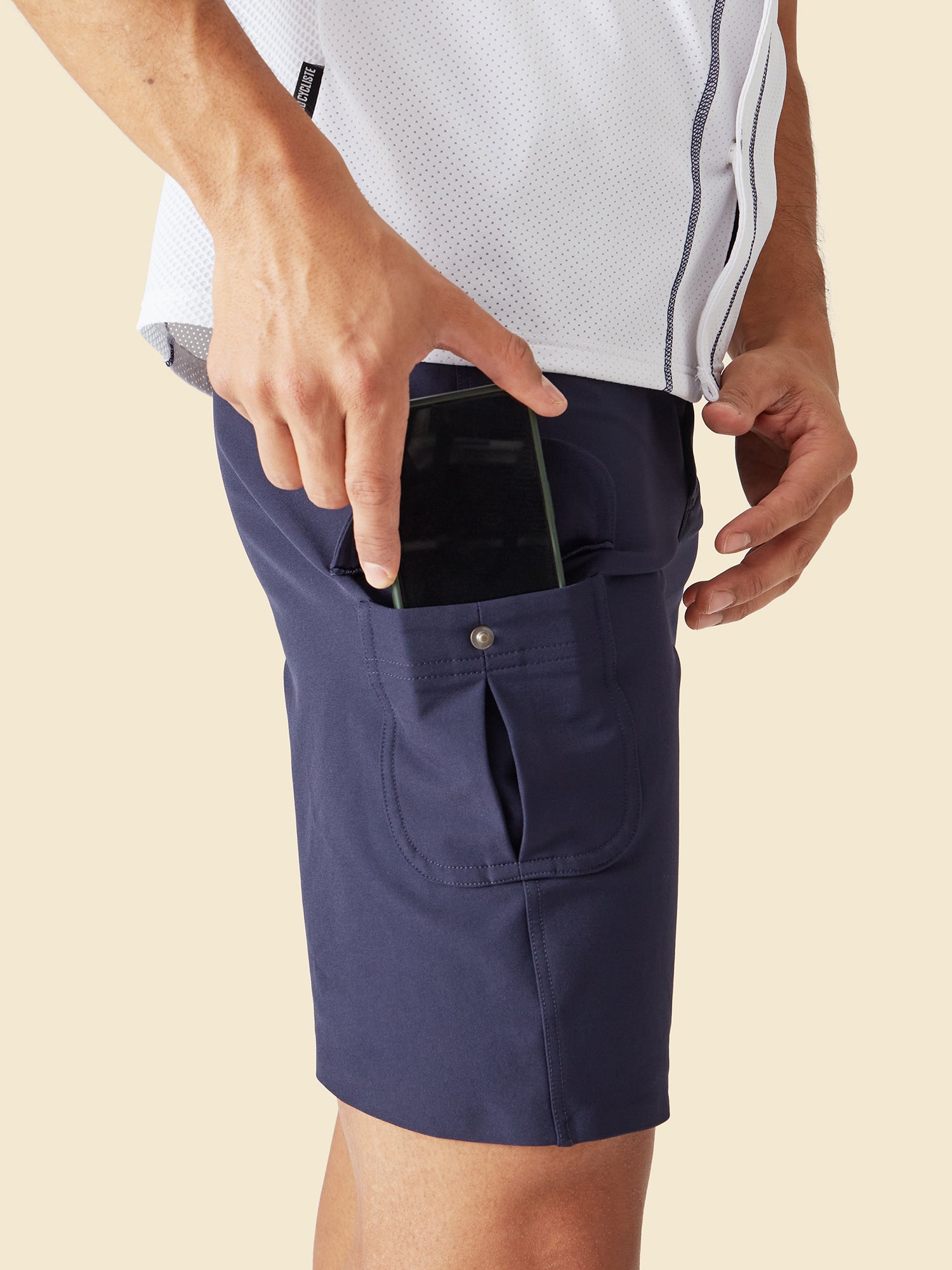 メンズ サイクリング ショーツ ヴィルジニー ネイビー – Café du