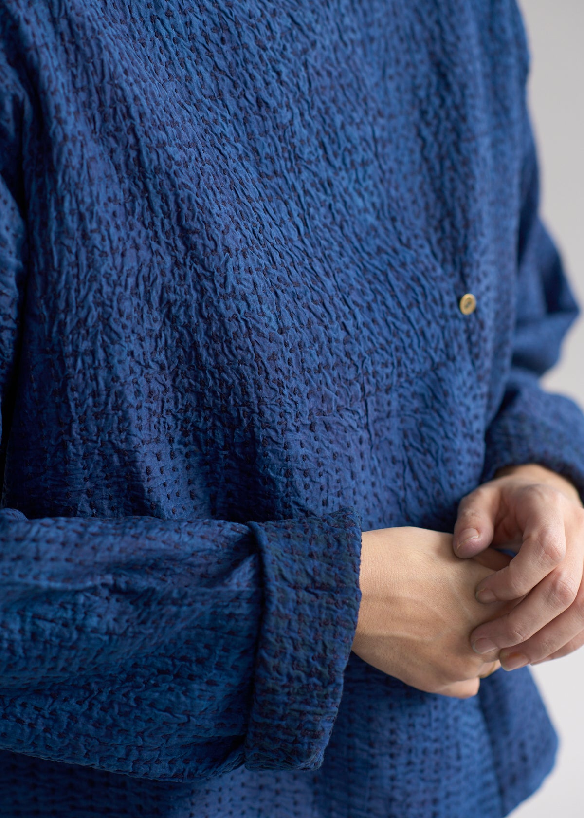 maku DINAZ インディゴ染刺子手織シルクジャケット| CALICO キヤリコ