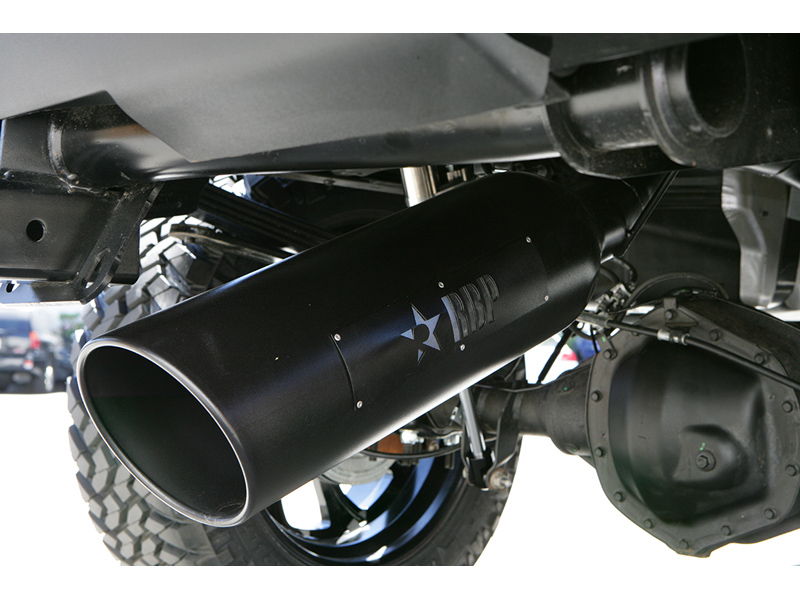 マフラーチップ RBP ブラック シルバーロゴ 18インチ ドライバーサイド