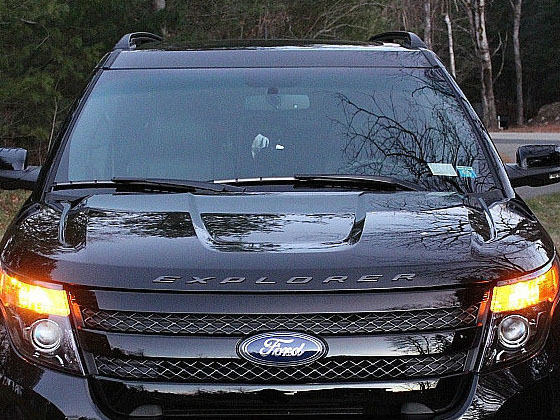 11-15y エクスプローラー フロントグリル 純正 ブラック スポーツ