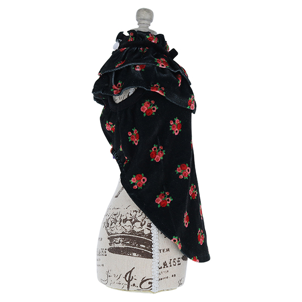 ANNA SUI（アナ スイ）ケープ風ベロアワンピース | 犬服・ドックウェア