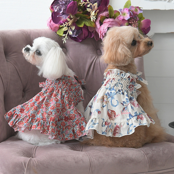 LAURA ASHLEY（ローラアシュレイ）スモッキング刺繍キャミワンピース