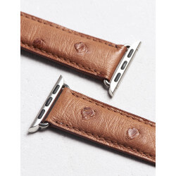 Luxury Apple Watch® strap ostrich leather|Camille Fournet