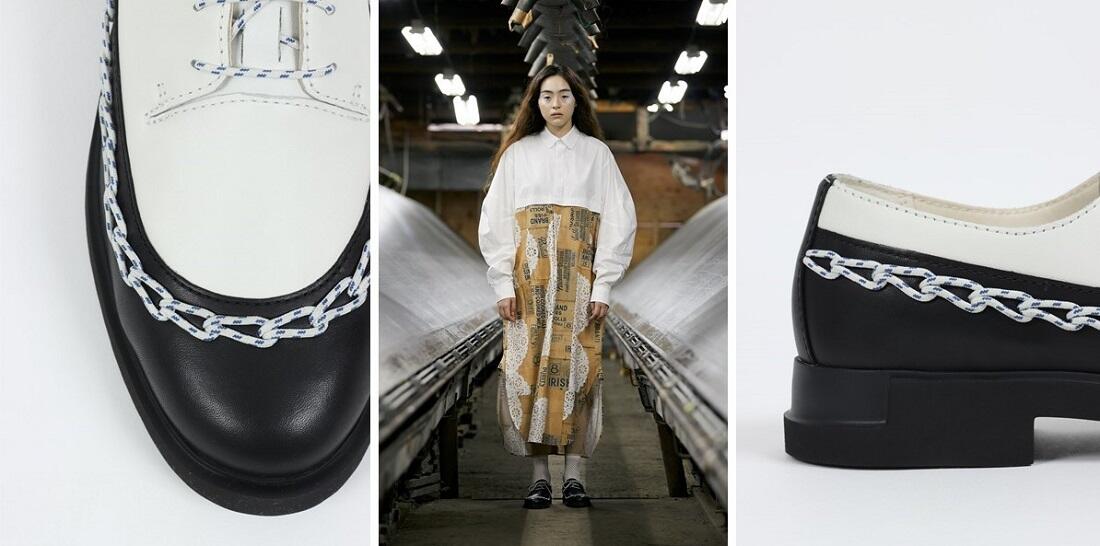 【極美品】カンペール イマン ブラック ホワイト レザー ミントデザインズ 限定 CAMPER(カンペール)」×「mintdesigns(ミントデザインズ)」<br>待望の第