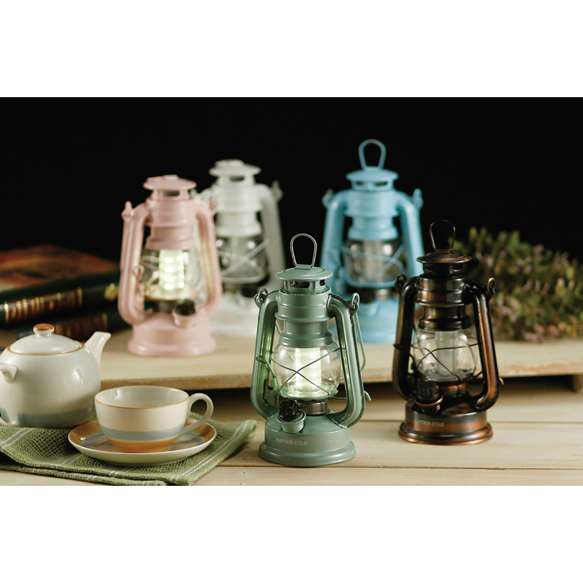 アンティーク暖色LEDランタン(スノーホワイト) - アウトドア・キャンプ