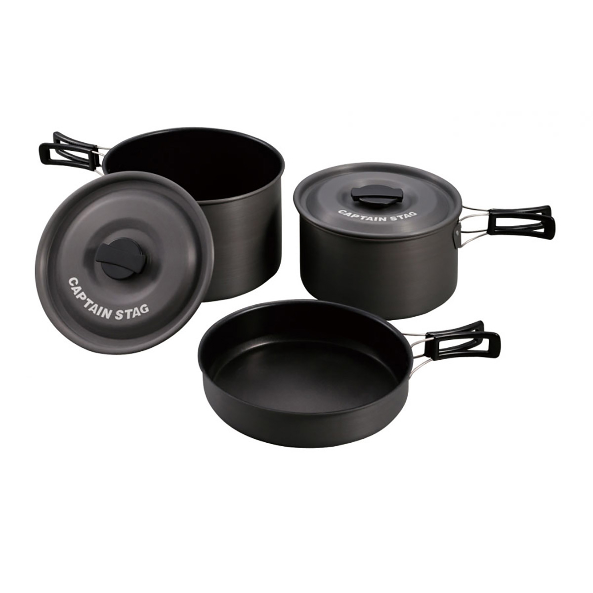 アルミクッカーLセット - アウトドア・キャンプ用品 - キャプテンスタッグ