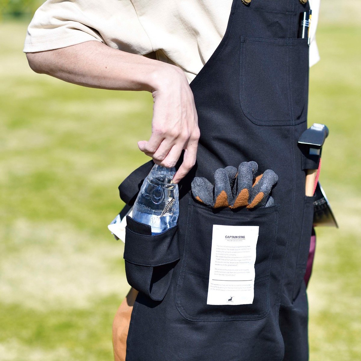 FIRE PROOF ワークエプロン(ブラック) - アウトドア・キャンプ用品