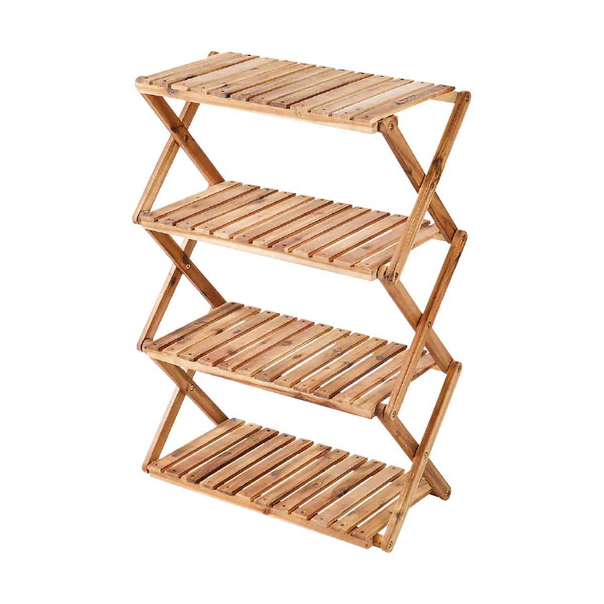 CSクラシックス 木製4段MOVEラック＜600＞ - アウトドア・キャンプ用品
