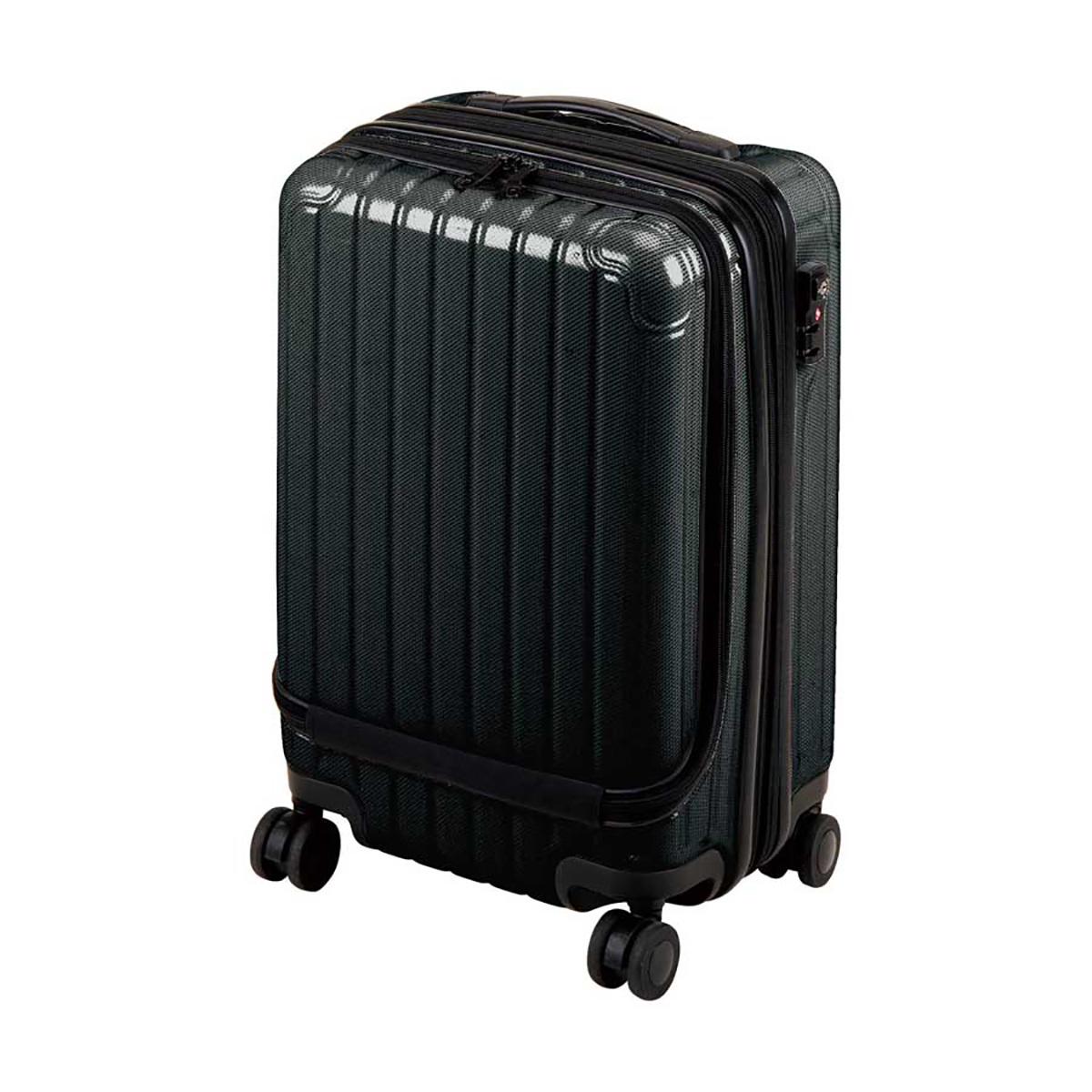 シック キャリーバッグ (フロントポケット付)〈S〉ブラック