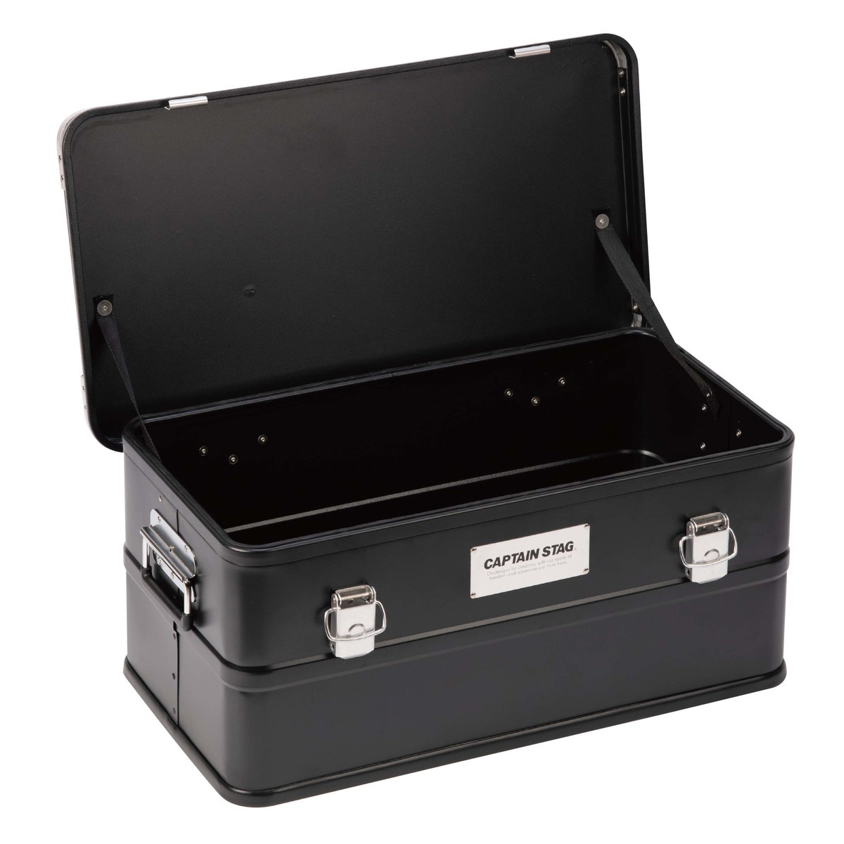 ブラック アルミコンテナボックス 50L - アウトドア・キャンプ用品