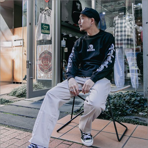 SKULLSKATES ロンTee