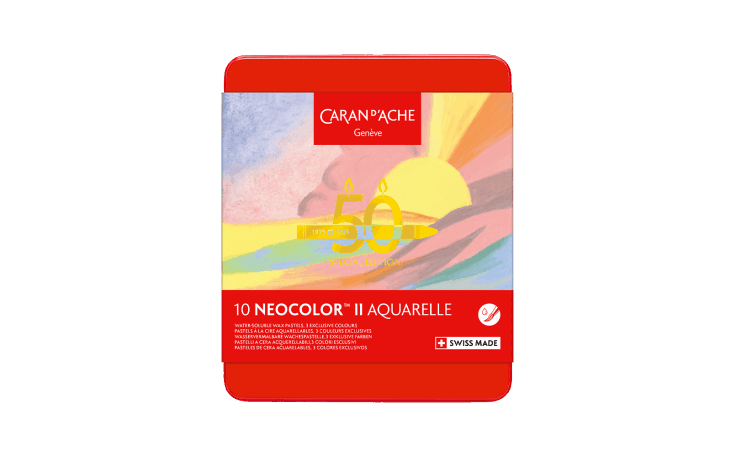 ネオカラーⅡ水溶性ワックスパステル 50周年 10色セット “PASTEL