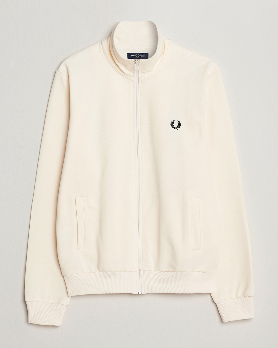 Fred Perry Track Jacket Ecru at CareOfCarl.com