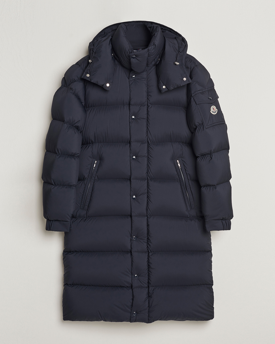 Moncler Hanoverian Long Down Parka Navy at CareOfCarl.com